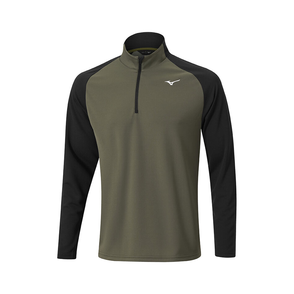 Mizuno Winter Breeze Bloc 1/4 Zip Olive